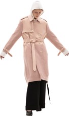 Undercover Partly Knitted Pink Trench 206383